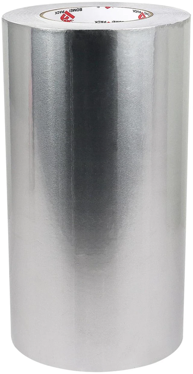 Alt view image 7 of 7 - 10 Inch Aluminum Foil Tape,Heavy Duty Metal Foil Duct Tape,10 Inch x 55 Yards,High Temperature Silver Foil Tape,Perfect for Sealing & Patching,HVAC,Air Ducts,Insulation and Metal Repair