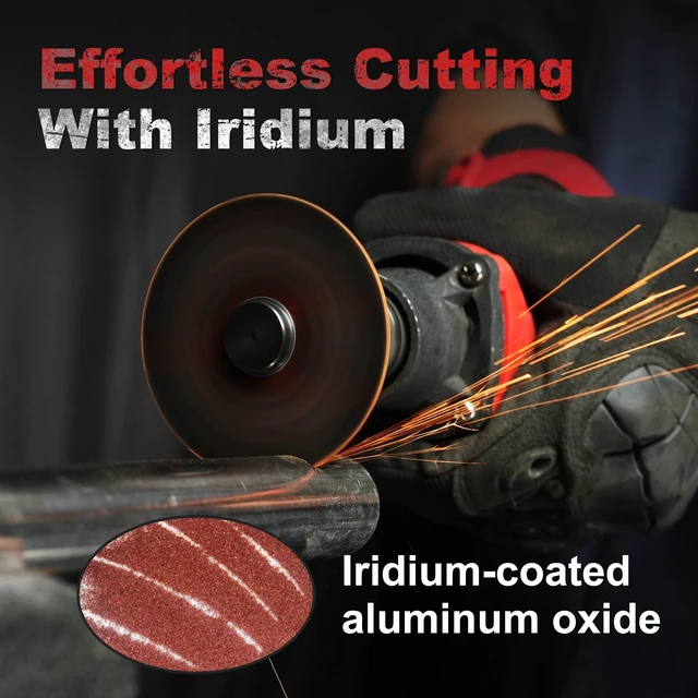 Alt view image 5 of 7 - Metal Cut Off Wheels 3 x 1/16 x 3/8-Inch, 25-Pack Ultra-Thin Discs, Up to 2x Life, Clean Cuts, Die Grinder Cut Off Wheel for Carbon Steel, Stainless Steel, Iron, Copper