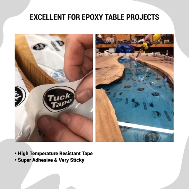 Alt view image 4 of 6 - Construction Sheathing Tape, Epoxy Resin Tape, 2.4 in x 180 ft (White)