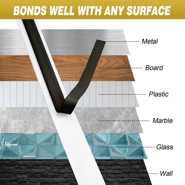 Alt view image 7 of 7 - Butyl Tape 1/2 Inch x 33 Feet Black 2 Pack Leak Proof Waterproof Seal Strong Adhesion, Non-Hardening, Weather Resistance, Instant Seal for RV Roof Boat Repairs, Fits Most Surfaces, Easy Install