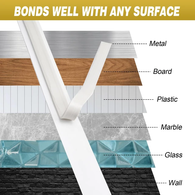 Alt view image 7 of 7 - Butyl Tape 1/2 Inch x 33 Feet White 2 Pack Leak Proof Waterproof Seal Strong Adhesion, Non-Hardening, Weather Resistance, Instant Seal for RV Roof Boat Repairs, Fits Most Surfaces, Easy Install