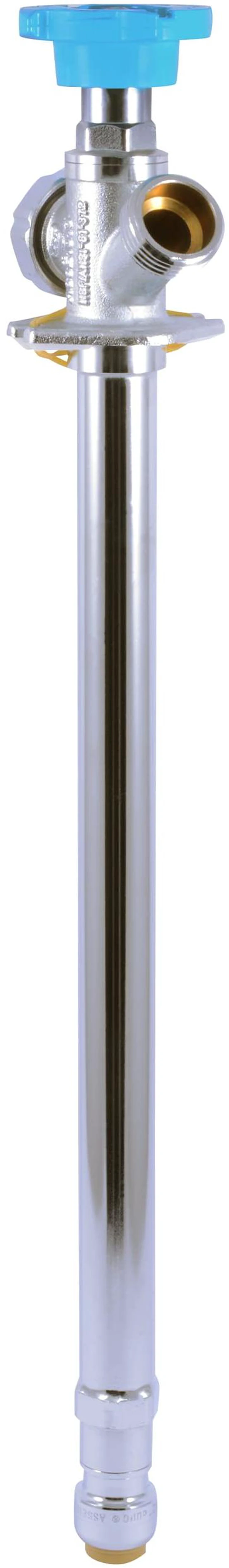 Main image of 12 Inch Frost Free Sillcock, 1/2 x 3/4 Inch MHT, Push to Connect Brass Plumbing Fitting, PEX Pipe, Copper, CPVC, PE-RT, HDPE, 24636LF
