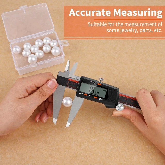Alt view image 2 of 7 - Digital Caliper 12 Inch, Large LCD Screen Caliper Measuring Tool Auto-Off Feature Electronic Vernier Caliper, Inch/MM/Fraction,Digital Ruler for 3D Printing/Jewelers/Woodworkers