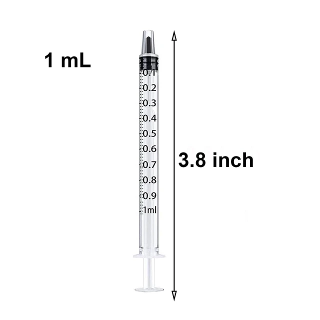 Alt view image 2 of 7 - White 200 Pcs 1ml 1cc Plastic Syringe No Needle Syringe for Pets Oral For use in Oil or Glue Applicator, Measuring or Transfering Tiny Amount of Liquids