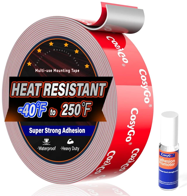 Main image of Double Sided Tape Heavy Duty, Permanent Bond Heat Resistant 15FT 1.2In Width Super Strong Adhesion Foam Tape, Industrial Strength Waterproof Outdoor Automotive Trim Emblems Mounting Tape