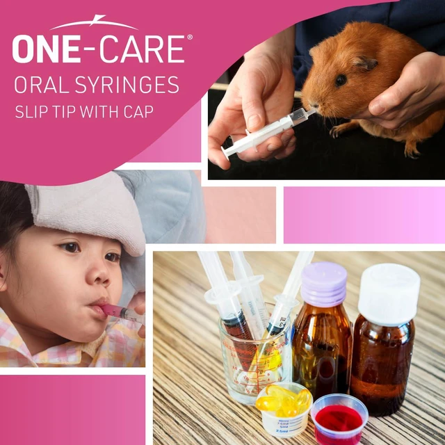 Alt view image 6 of 7 - Pack of 200, 10ml Oral Syringe with Cap, Latex-free, 100 Oral Dispensers - 10ml, Prolonged Slip Tip, Uses include oral administration of medicine for infants, adults and animals