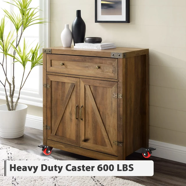 Alt view image 3 of 7 - 2 Inch Heavy Duty Casters Wheels (16 Pack), Top Plate Castor Wheels with Brake, 360 Degree Durable Locking Swivel Cabinet Wheels, No Noise Polyurethane Wheels for Cart, Workbench