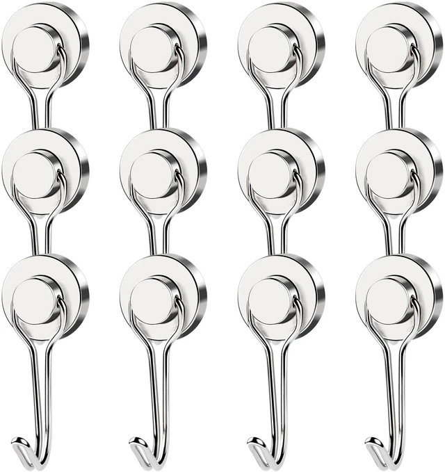 Main image of Magnetic Hooks Heavy Duty 40LB+ Swivel Swing Strong Magnet Hook Neodymium Hook Magnets for Hanging Home Workplace Metal Door Office and Garage