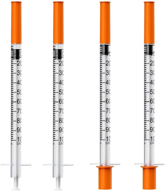 Main image of U-100 Syringe with 31G 5/16" (8MM), 1cc 31 Gauge, 100 Pcs/Box Disposable Individual Sterile Packaged
