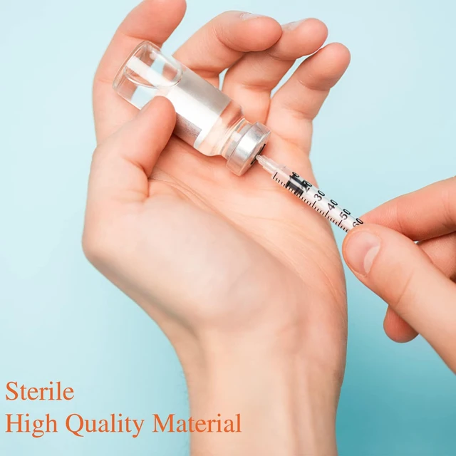 Alt view image 7 of 7 - Syringes U-100 1ml 29G 0.5in/13mm, Pack of 100 Comfortable & Accurate Dosing