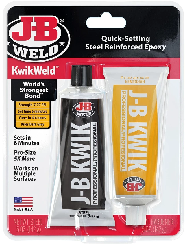 Main image of 8271 KwikWeld Professional Size Steel Reinforced Epoxy Twin Pack - 10 oz