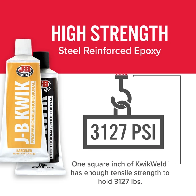 Alt view image 3 of 7 - 8271 KwikWeld Professional Size Steel Reinforced Epoxy Twin Pack - 10 oz
