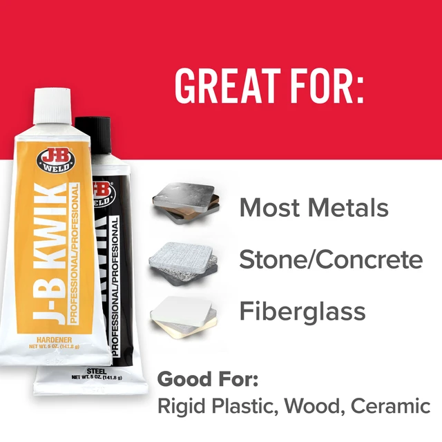 Alt view image 4 of 7 - 8271 KwikWeld Professional Size Steel Reinforced Epoxy Twin Pack - 10 oz