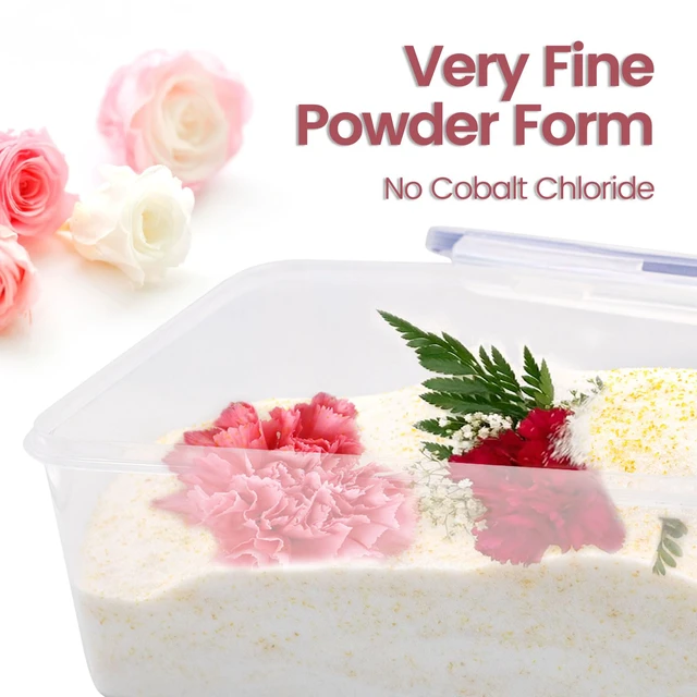 Alt view image 2 of 7 - 5lbs Silica Gel Flower Drying, Reusable Flower Preservation Kits, Silica Sand Flower Drying Kits with Airtight Container, Gloves, Brush, Safety Goggles for DIY Wedding Bouquet Preservation