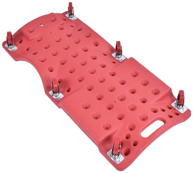 Alt view image 7 of 7 - 12 Pack Creeper Wheels 2.5 Inch Heavy Duty Swivel Caster Wheel Creeper Service Cart Stool Post Mount, M10 (Around 3/8") x 1" Metric Threaded Stem Casters Wheels Replacement