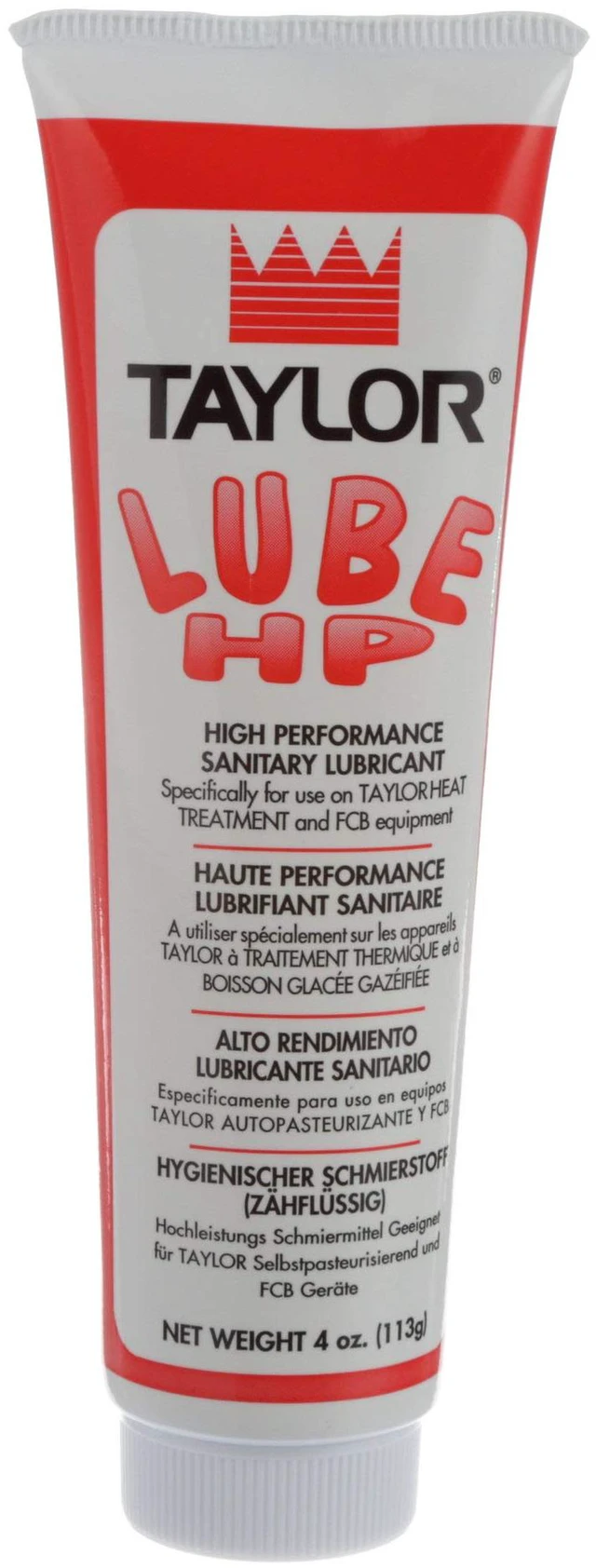 Main image of Taylor Red High Performance Food Grade Lubricant 4oz - Heat Treatment Soft Serve Machine Lube - NSF H1 Certified Sanitary Lubricant - Heavy Duty Grease by FryOilSaver Co