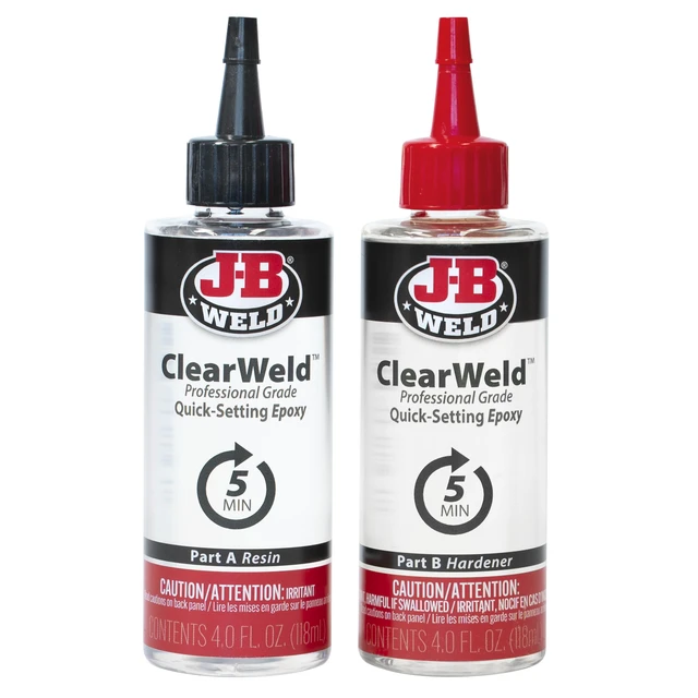 Alt view image 2 of 7 - Pro Size ClearWeld 5 Minute Set Epoxy
