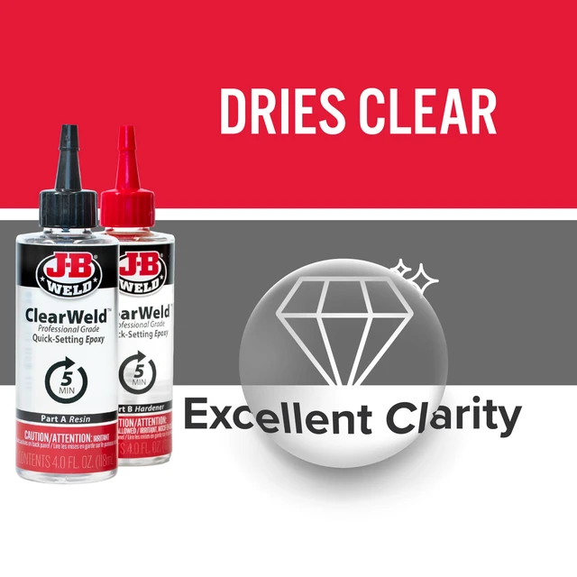 Alt view image 5 of 7 - Pro Size ClearWeld 5 Minute Set Epoxy