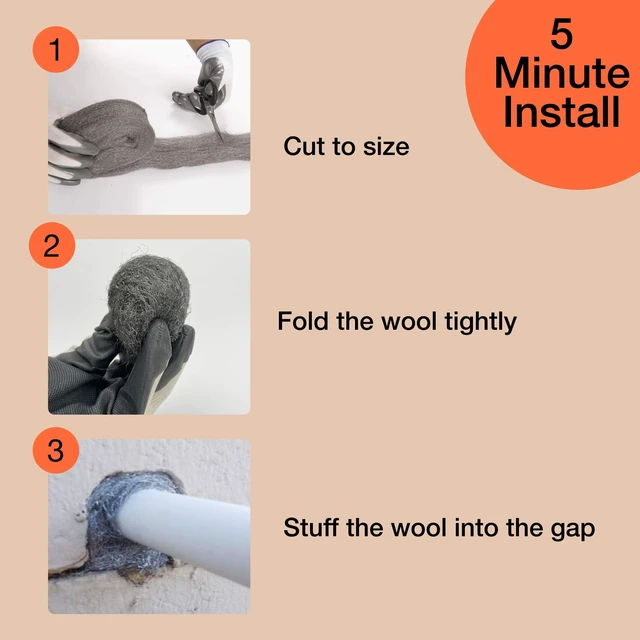 Alt view image 7 of 7 - 6-Pack Steel Wool Mouse Protection Bulk Kit