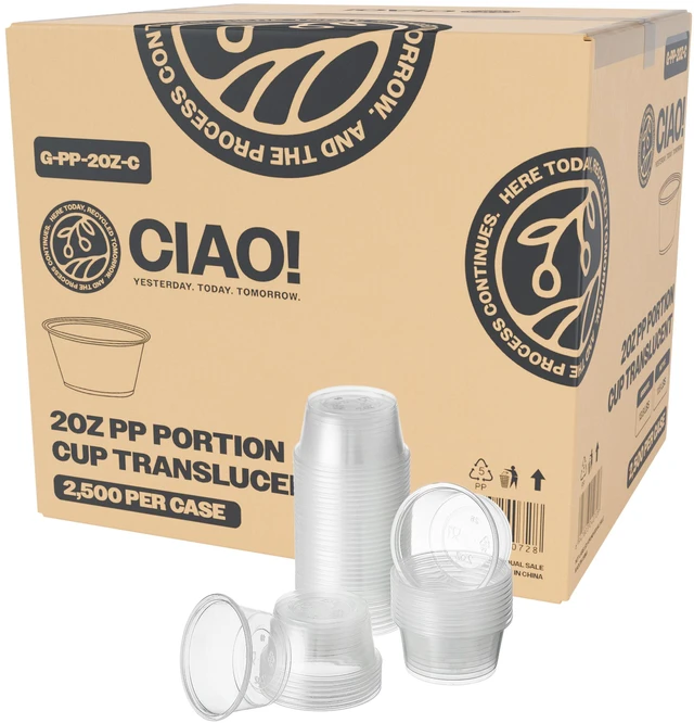 Main image of 2OZ PP Clear Portion Cup, Lids Sold Separately (Case of 2,500)