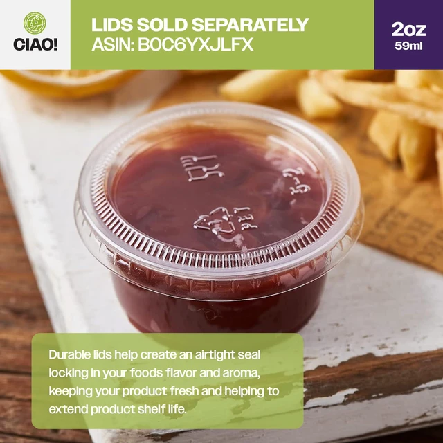 Alt view image 7 of 7 - 2OZ PP Clear Portion Cup, Lids Sold Separately (Case of 2,500)