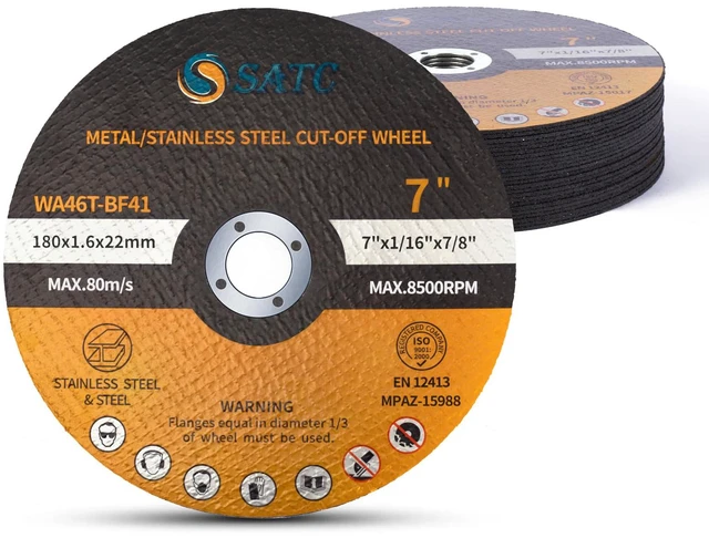 Main image of 7" Cutting Wheel 25 PCS Metal Cutting Blade 7 x 1/16 x 7/8 inch Cutting Disc Die Grinder Disc Fits Angle Grinder Air Tool