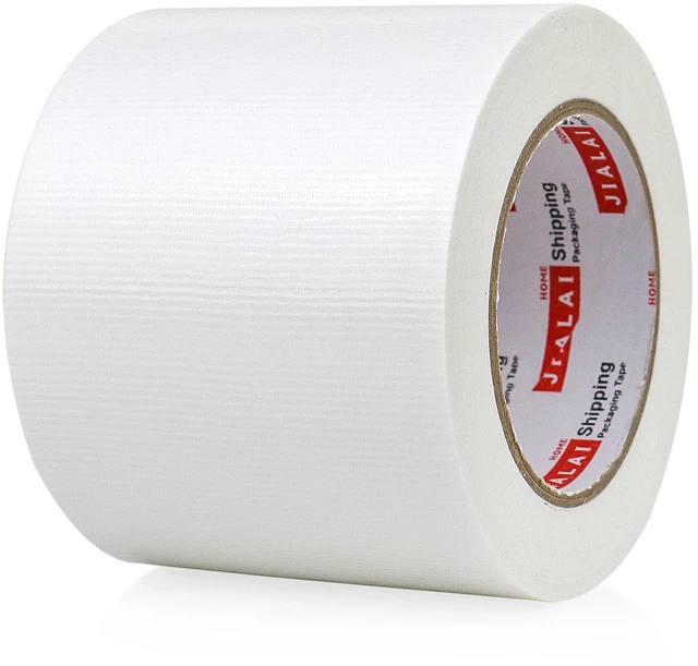 Main image of Wide Duct Tape, Industrial Grade 30Yards (90 ft) Wide Tape 4in Duct, 9 Mil Heavy-Duty, Waterproof, Strong, Flexible, No Residue, for Crafts & Home Improvement (White, 4'' x 90ft)
