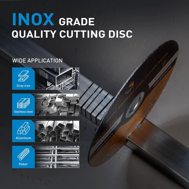 Alt view image 5 of 7 - 7" Cutting Wheel 25 PCS Metal Cutting Blade 7 x 1/16 x 7/8 inch Cutting Disc Die Grinder Disc Fits Angle Grinder Air Tool