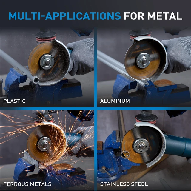 Alt view image 6 of 7 - 7" Cutting Wheel 25 PCS Metal Cutting Blade 7 x 1/16 x 7/8 inch Cutting Disc Die Grinder Disc Fits Angle Grinder Air Tool