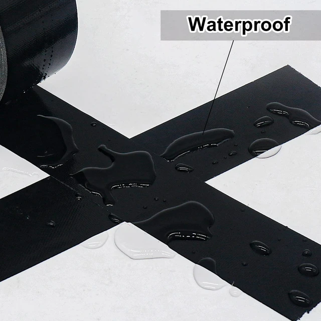 Alt view image 5 of 7 - Wide Duct Tape, Industrial Grade 30Yards (90 ft) 4 Inch Black Tape, 9 Mil Heavy-Duty, Waterproof, Strong, Flexible, No Residue, for Crafts & Home Improvement (Black, 4'' x 90ft)