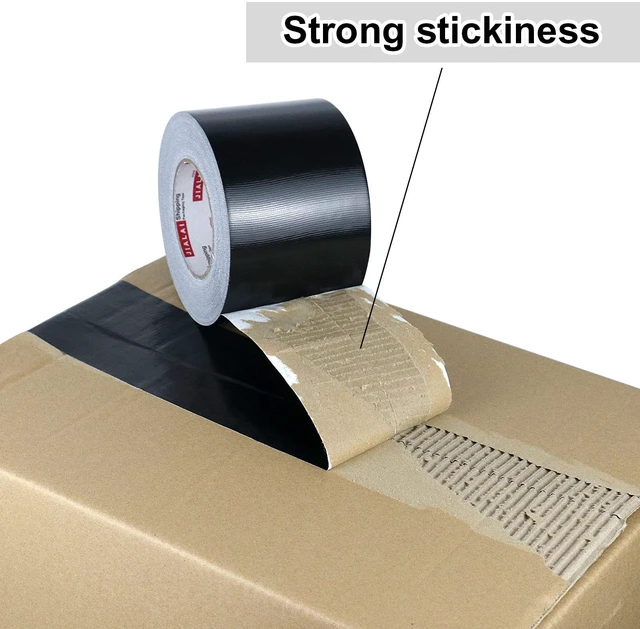 Alt view image 6 of 7 - Wide Duct Tape, Industrial Grade 30Yards (90 ft) 4 Inch Black Tape, 9 Mil Heavy-Duty, Waterproof, Strong, Flexible, No Residue, for Crafts & Home Improvement (Black, 4'' x 90ft)
