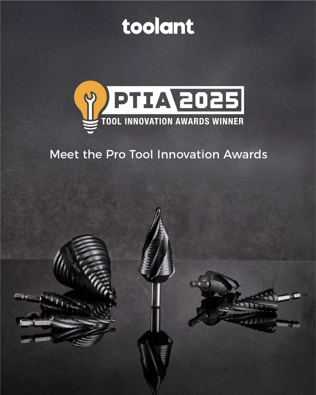 Alt view image 7 of 7 - toolant M35 Cobalt Step Drill Bit, 1/4"-1-1/8", TiAlN, 1/4" Hex Shank M35 Cobalt HSS; TiAlN Coating; Four Spiral Flutes; 1/4" Hex Shank Unibit; Metal/Stainless/Aluminum/Plastic