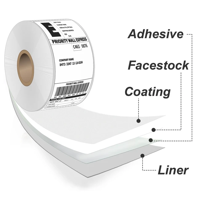 Alt view image 2 of 5 - 2 Rolls 4x6 Thermal Shipping Labels, 250 per Roll, Commercial Grade 4x6 Thermal Labels Roll, BPA Free, Clear Printing, Compatible with Rollo, Zebra, MUNBYN, Jadens, Nelko