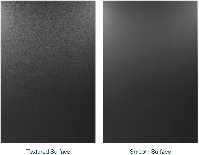 Alt view image 3 of 7 - Black ABS Plastic Sheet 18" x 24" x 1/8" Thick (3mm), Pack of 2 Thermoplastic; Moldable; Rigid; Textured & Smooth Finish; for Crafts, DIY Projects, Robotics Competition