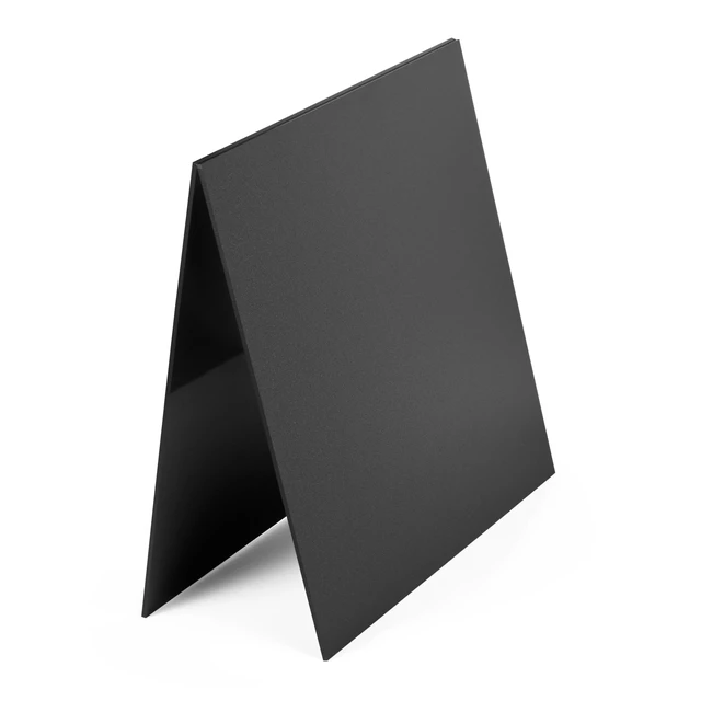 Alt view image 4 of 7 - Pack of 10 Black ABS Plastic Sheet 8" x 12" x 1/8" Thick (3mm) Thermoplastic; Moldable; Rigid; Textured & Smooth Finish; for Crafts, DIY Projects, Robotics Competition