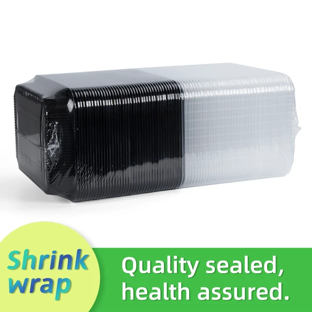 Alt view image 2 of 6 - 40 Pack 34oz 4-Compartment Bento Box - Shrink-Wrapped No Pre-Wash Leak-Resistant Takeout Containers | BPA Free Shatterproof Flexible PP | Microwave Safe To Go Box, Bulk Leftover Storage