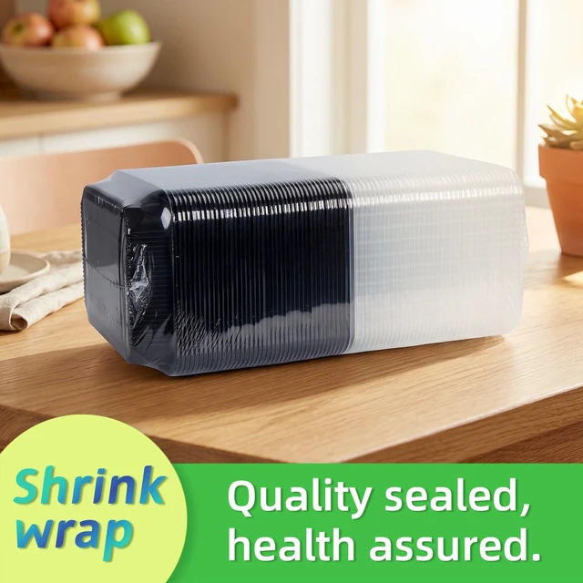 Alt view image 3 of 5 - 48oz Jumbo Meal Prep Containers 40 Pack - Shrink-Wrapped No Pre-Wash Single Deep Compartment Leak-Resistant | Shatterproof Flexible PP | BPA Free Microwave Safe, Bulk Catering & Leftover Storage
