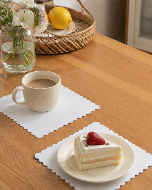 Alt view image 5 of 7 - White 10 Inch Wave Cake Boards 160-Packs Squares Base Food-Grade Cardboard Wave Cake PlateThinner But Stronger