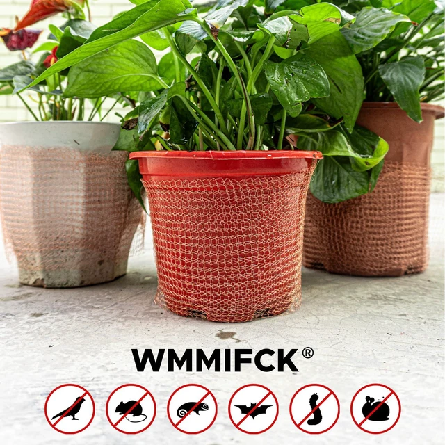 Alt view image 3 of 6 - 3rd Gen Copper Mesh Rodent Control, 100% Pure Copper Wool for Mice & Slugs 3 Rolls Copper Wire Mesh Screen for Pest Control - Slug & Snail Barrier, Rats Deterrent, Copper Steel Wool with Scissors