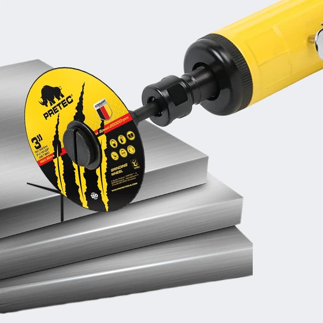 Alt view image 7 of 7 - Cut Off Wheels 3 Inch, 110 Pack with Mandrel Kit for Die Grinder 3"x 3/8" Cutting Disc with 1/4 in Mounting Mandrel Kit, for Metal & Stainless Steel Rotary Tool Drill Attachment