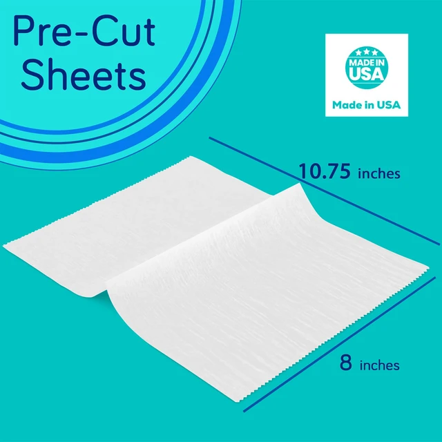 Alt view image 2 of 7 - 1000 Sheets 8 x 10.75 Dry Wax Paper Sheets for Food, Greaseproof Sandwich Wrapping, Interfolded Deli Wax Paper for Fries, Burgers, Food Basket, Made in USA