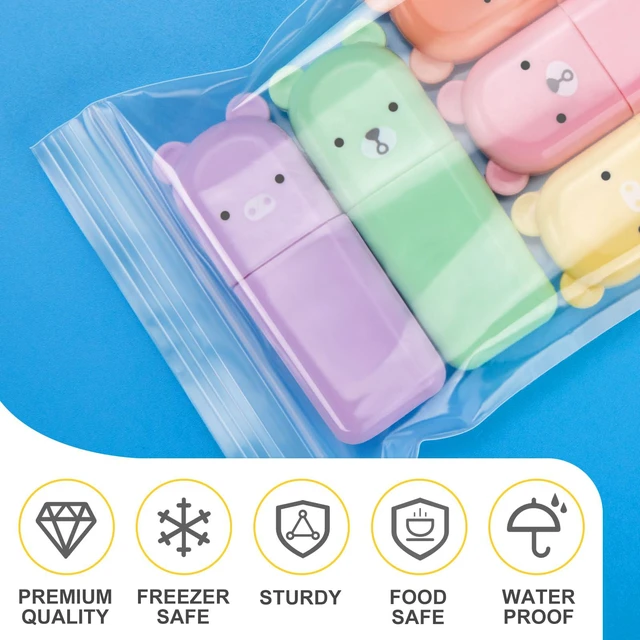 Alt view image 3 of 7 - 1200Pcs 3" x 3" Clear Plastic Zip Bags, 2 Mil Sturdy, Resealable Zip Top, Poly Bags for Organizing, Travel, Shipping, Packaging, and Storage