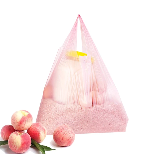 Alt view image 6 of 7 - Pink Plastic Bags with Handles, T Shirt Bags 12x20 Inch, 200 Count Plastic Grocery Bags, Plastic Shopping Bags for Small Business and Retail Stores, Bolsas De Plastico Para Negocio