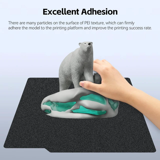 Alt view image 3 of 7 - PEI Build Plate for Bambu Lab X2D/P2S/P1S/A1/P1P/X1C/X1/X1E 3D Printers 257x257mm Double Sided Smooth&Textured Heated Bed,Spring Steel Sheet,High-Adhesion Removable Flexible Printing Surface-1PCS