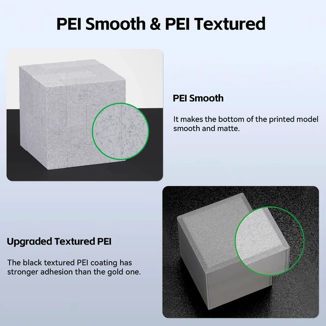 Alt view image 6 of 7 - PEI Build Plate for Bambu Lab X2D/P2S/P1S/A1/P1P/X1C/X1/X1E 3D Printers 257x257mm Double Sided Smooth&Textured Heated Bed,Spring Steel Sheet,High-Adhesion Removable Flexible Printing Surface-1PCS