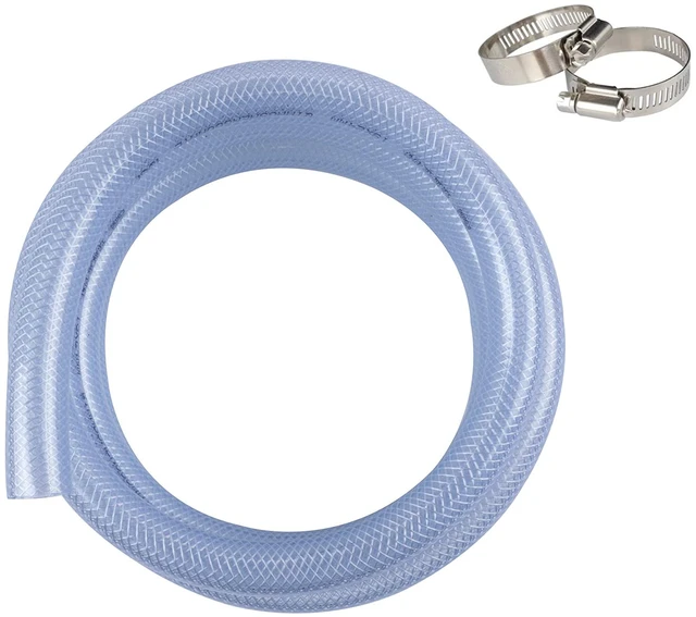 Main image of High Pressure Braided Clear Flexible PVC Tubing 3/4" ID,16.4ft