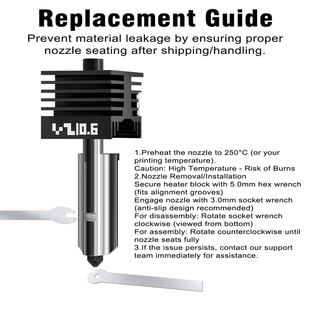 Alt view image 7 of 7 - 4Pack 0.2/0.4/0.6/0.8MM H2 Series/X2D/P2S Hotend for Bambu Lab H2D/H2S/H2C Combo/X2D/P2S 3D Printer, High Temperature Quick Swap Hardened Steel Nozzle Replacement 3D Printer Extruder