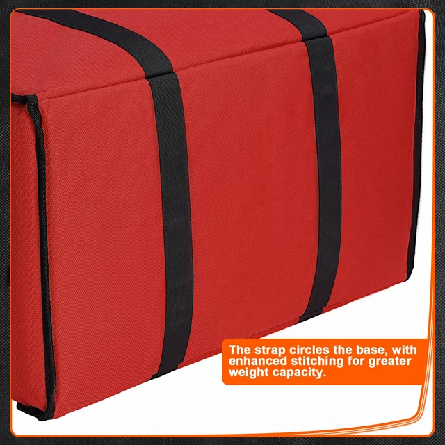 Alt view image 6 of 7 - Insulated Food Delivery Bag,XXXL-23Wx15Hx14D inches (Red) Premium Insulated Grocery BagFit for Uber Eats, Doordash, Commercial Catering TransportationHOT/COLD Food Delivery