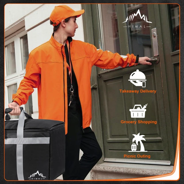 Alt view image 7 of 7 - Insulated Food Delivery Bag XXXL-23Wx15Hx14D inches Premium Insulated Grocery Bag for HOT/COLD Food Delivery, Fit for Uber Eats, Doordash, Commercial Catering Transportation