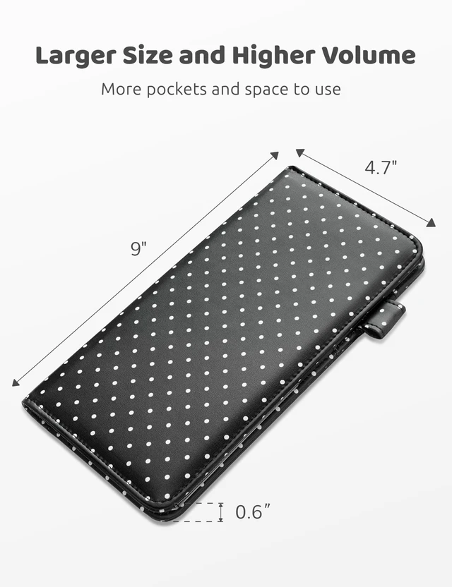 Alt view image 4 of 6 - Server Book with Zipper Pocket and Magnetic Closure Server Booklet Waitress Book Serving Book with Money Pocket Waitstaff Organizer Fit Server Apron Waiter Book Wallet High Volume Pocket